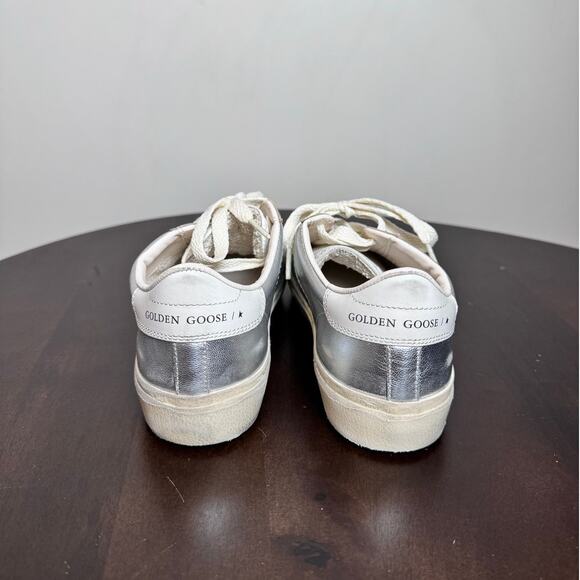 Golden Goose Soul-Star Metallic Leather Sneakers - Size 36 - Picture 6 of 10